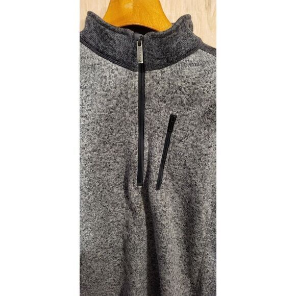 Woolrich Sweater Men's XXL Gray Pullover 1/4 Zipper Model: HMQ00385 Pre-owned‎ - Picture 2 of 7